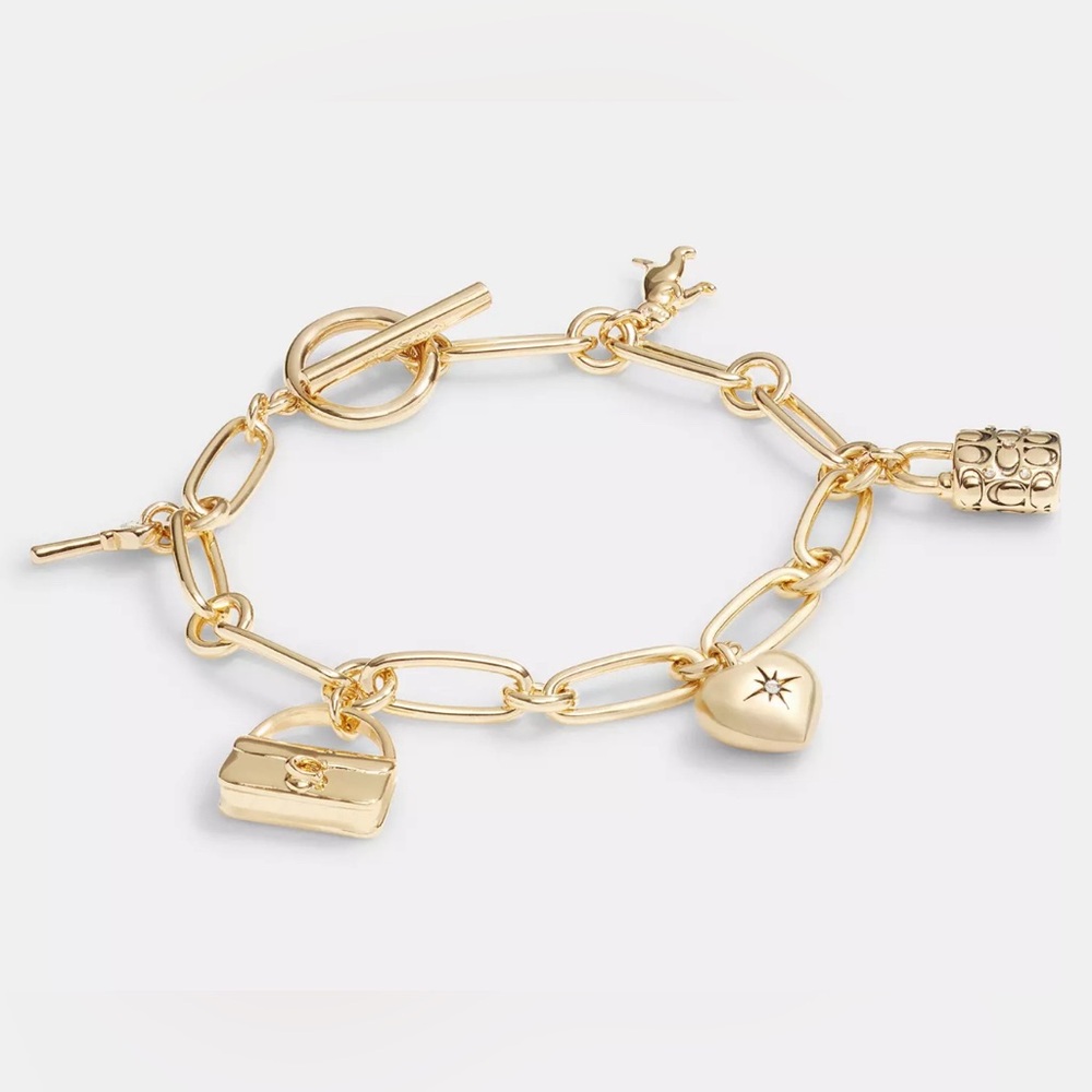 Women’s Coach Iconic Charm Chain Bracelet